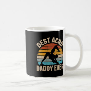 Caneca De Café Melhor Design de Papai Acro de Todos os Tempos Par