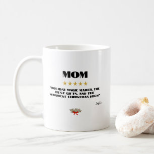 Caneca De Café Melhor Design de Revisão de 5 Estrelas da Mãe de N