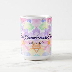 Caneca De Café Melhor Dia das Mães Avó Vovó Água-Forte Floral
