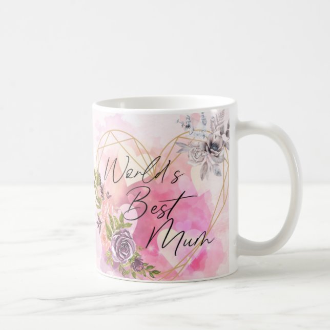 Caneca De Café Melhor Dia de as mães da Mãe do Mundo (Direita)
