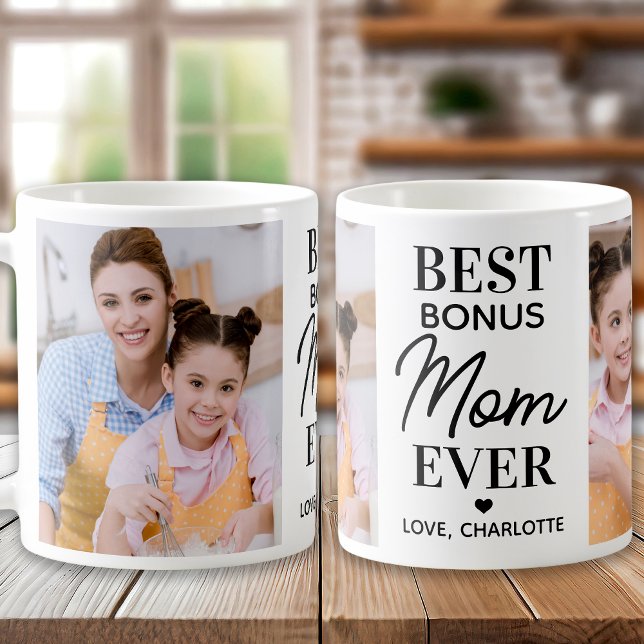 Caneca De Café Melhor Dia de as mães de Fotografia Personalizada  (Criador carregado)