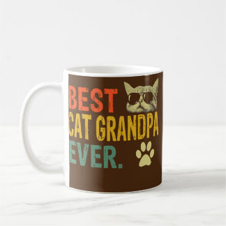 Caneca De Café Melhor dia de os pais de gatos vintage