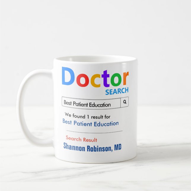 Caneca De Café Melhor doação educacional para pacientes Mug (Esquerda)