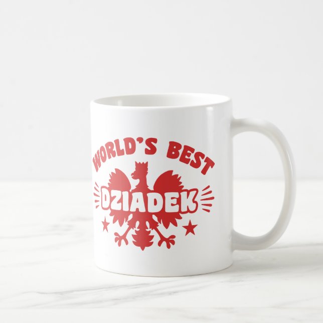 Caneca De Café Melhor Dziadek do Mundo (Direita)