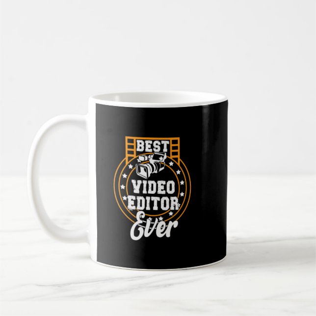 Caneca De Café Melhor Editor De Vídeo Editando Filmes42 (Esquerda)