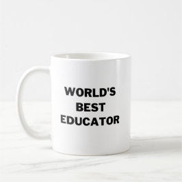 Caneca De Café Melhor Educador do Mundo
