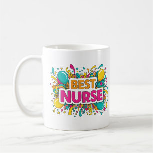 Caneca De Café Melhor Enfermeira Brilhante