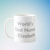 Melhor Enfermeira do Mundo - Nome Personalizado