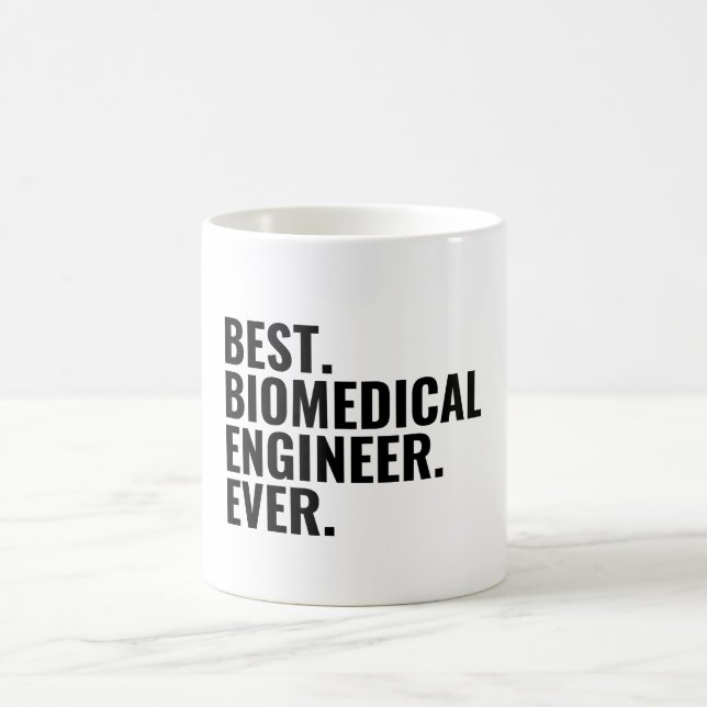 Caneca De Café Melhor Engenheiro Biomédico Nunca Engraçado (Centro)