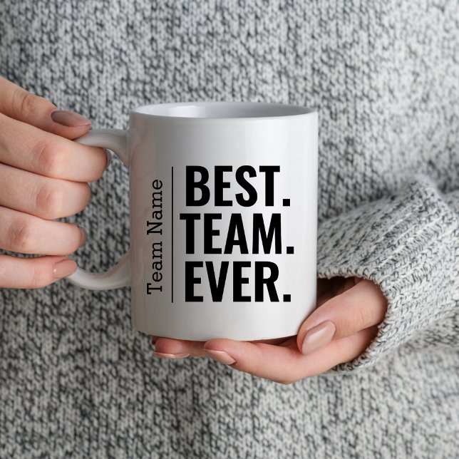 Caneca De Café Melhor Equipe De Funcionarios De Equipe De Colabor (Criador carregado)