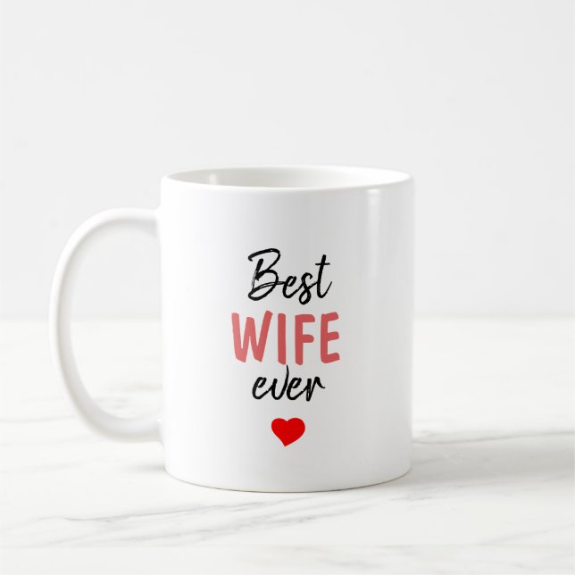 Caneca De Café Melhor Esposa de Todos os Tempos (Esquerda)