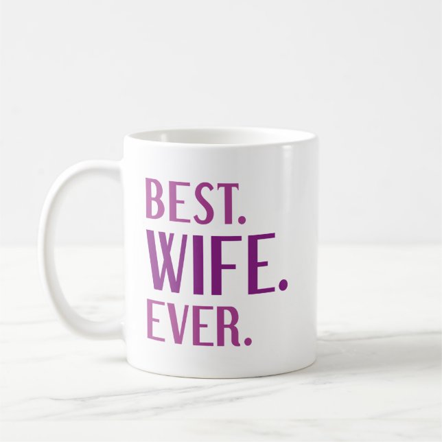 Caneca De Café Melhor Esposa Nunca (Esquerda)