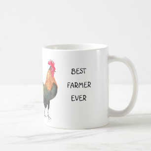 Caneca De Café Melhor Farmer - fazenda de galinha galinha