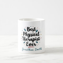 Caneca De Café Melhor Fisioterapeuta de Todos os Tempos Presente 