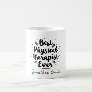 Caneca De Café Melhor Fisioterapeuta de Todos os Tempos Presente
