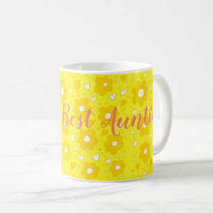 Caneca De Café Melhor Flor de Tia do Mundo