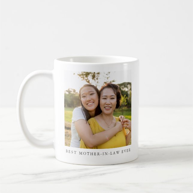 Caneca De Café Melhor Foto da sogra Personalizada (Esquerda)