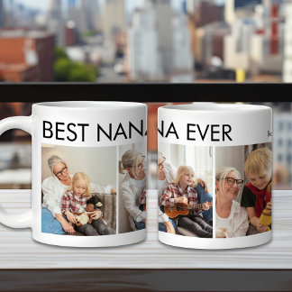 Caneca De Café Melhor Foto Personalizada Da Família Nana Nunca