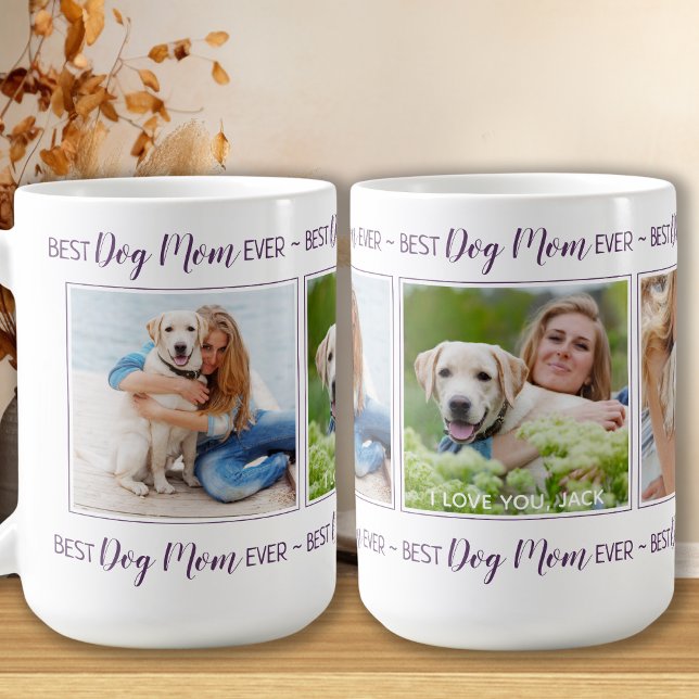 Caneca De Café Melhor Foto Personalizada Da Mãe De Cachorro (Criador carregado)