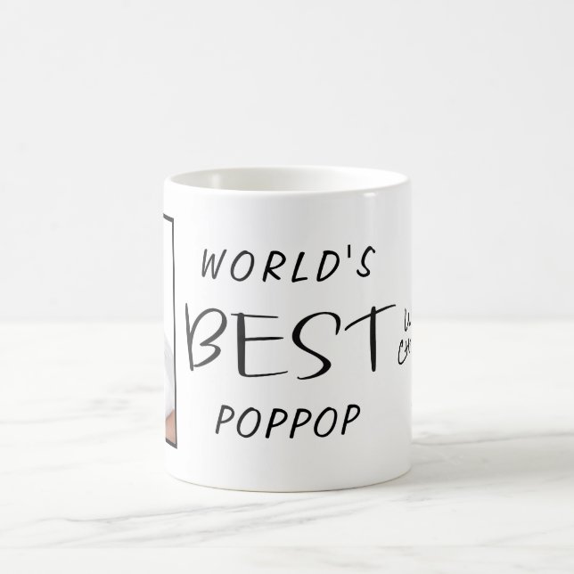 Caneca De Café Melhor Foto Personalizada Poppop do Mundo - Ano (Centro)