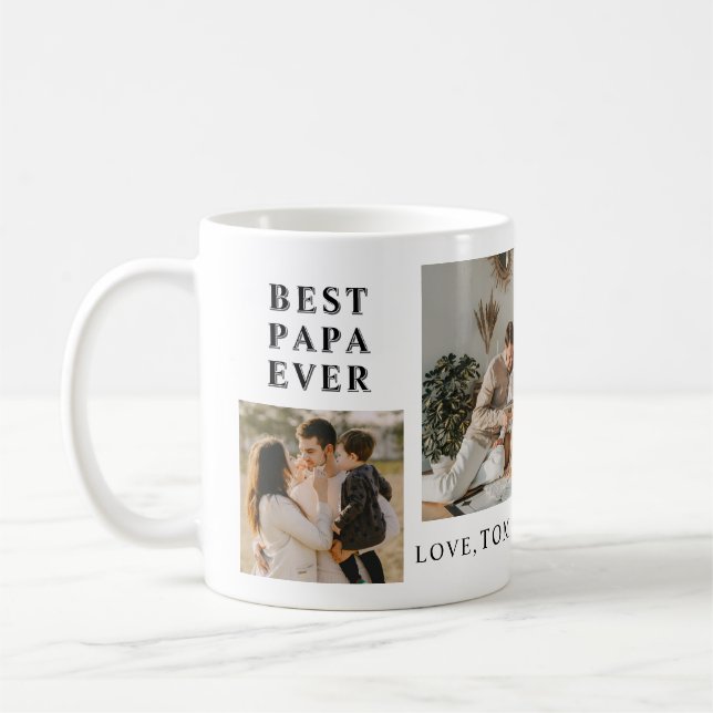 Caneca De Café Melhor Galeria do Papa Ever Mug (Esquerda)