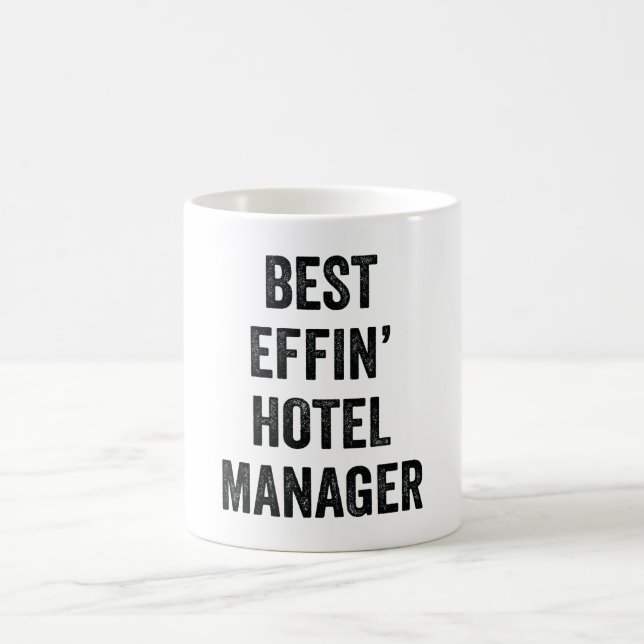 Caneca De Café Melhor Gerente de Hotel Effin (Centro)