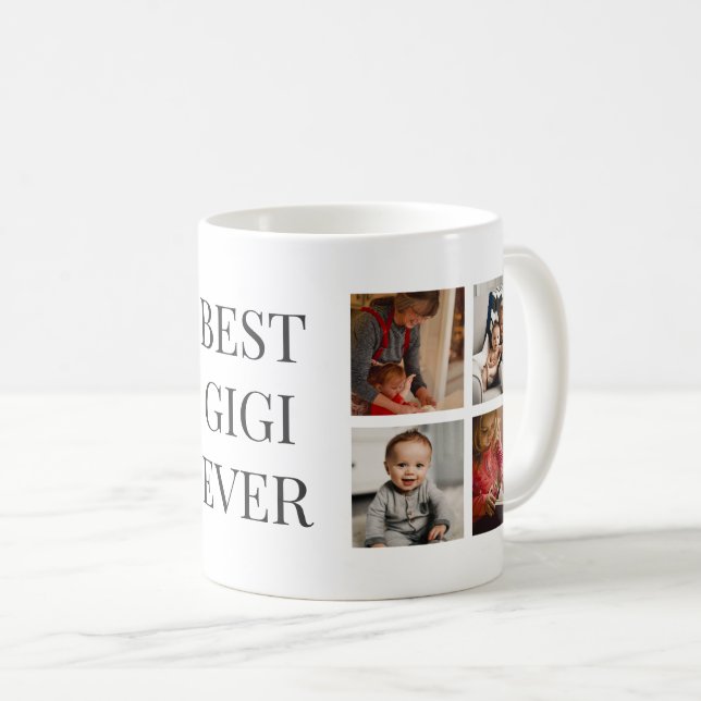 Caneca De Café Melhor Gigi personalizado Que Já Teve Fotografia (Frente Esquerda)
