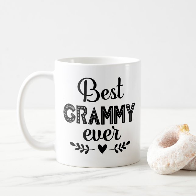 Caneca De Café Melhor Grammy nunca para vovó (Com Donut)