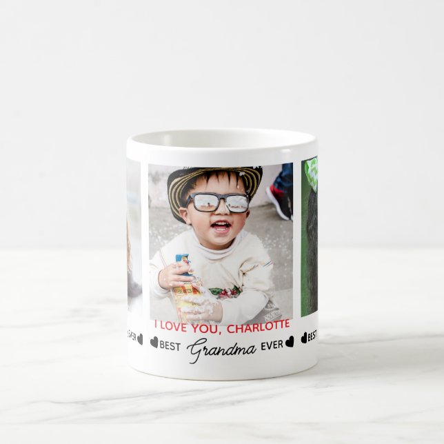 Caneca De Café Melhor GRANDMA Alguma Vez Personalizada Moderna 3  (Centro)