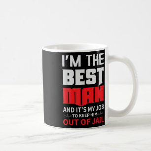 Caneca De Café Melhor Homem Casamento Noivo Engraçado Despedida d
