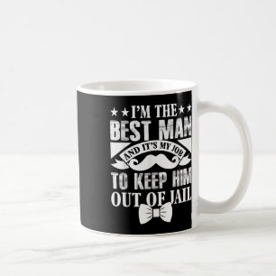 Caneca De Café Melhor Homem Casamento Noivo Engraçado Solteiro Fe