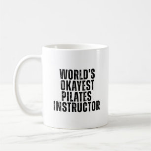 Caneca De Café Melhor Instrutor de Pilates do Mundo Professor Div