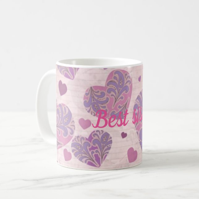 Caneca De Café Melhor irmã (Frente Esquerda)