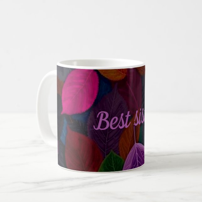 Caneca De Café Melhor irmã (Frente Esquerda)