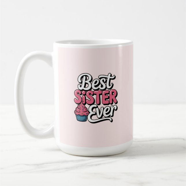 Caneca De Café Melhor irmã de todos os tempos (Esquerda)
