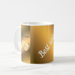 Caneca De Café Melhor irmã DOURADA