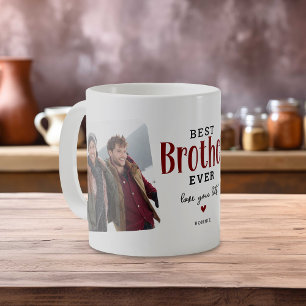 Caneca De Café Melhor IRMÃO de Todos 2 Foto Presente Fofo