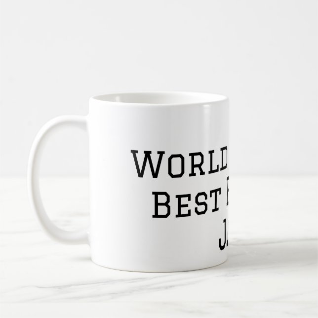 Caneca De Café Melhor irmão do mundo adicionar nome texto esporte (Esquerda)