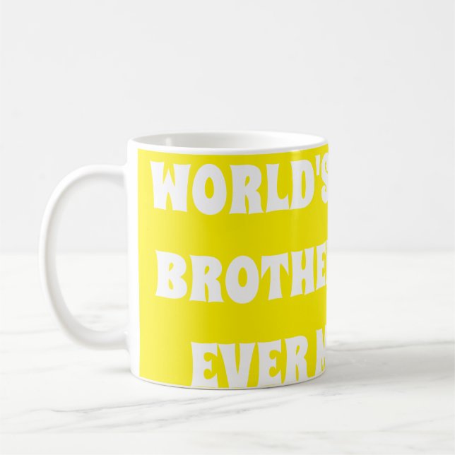 Caneca De Café Melhor Irmão do Mundo Já Feito  (Esquerda)