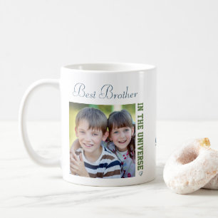 Caneca De Café Melhor Irmão do Universo - Duas Fotos Quadradas