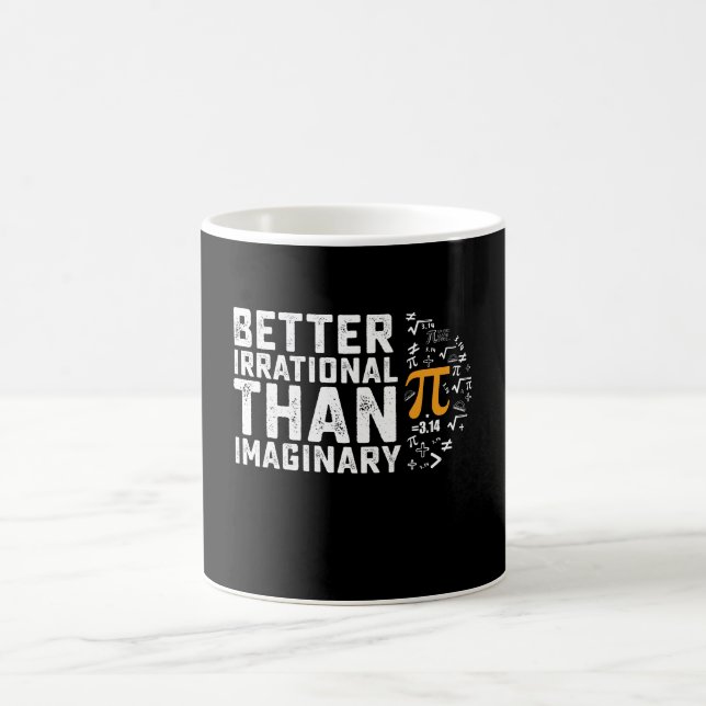 Caneca De Café Melhor Irracional do que Matemática imaginária no  (Centro)