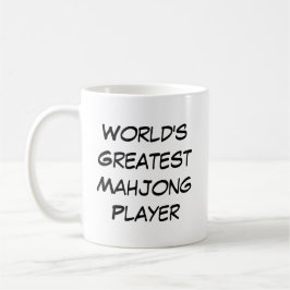 Caneca De Café "Melhor Jogador de Mahjong do Mundo"