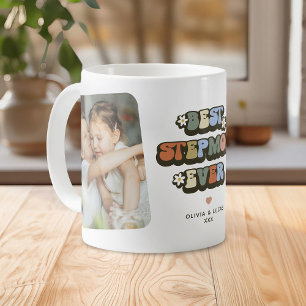Caneca De Café Melhor Madrasta de Sempre Foto Retro