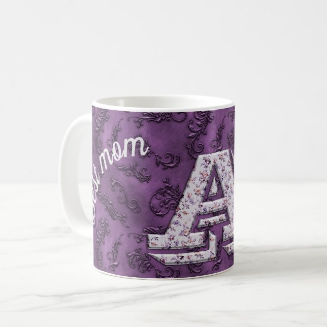 Caneca De Café Melhor mãe A (Frente Esquerda)