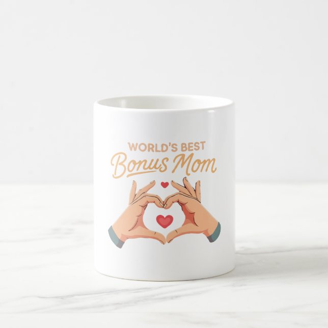 Caneca De Café Melhor Mãe Adicional do Mundo Madrasta | Presente  (Centro)