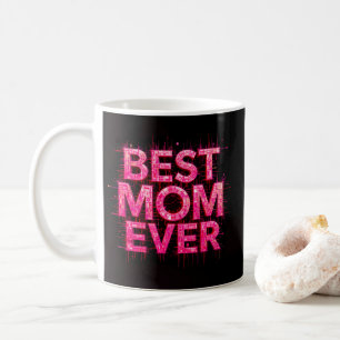 Caneca De Café Melhor Mãe Alguma Vez Citação De Borboleta Rosa