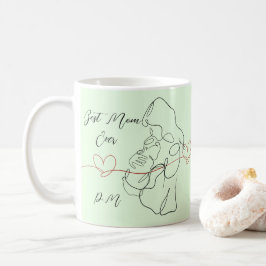 Caneca De Café Melhor Mãe Alguma Vez Trendy One Line Motherhood H