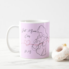 Caneca De Café Melhor Mãe Alguma Vez Trendy One Line Motherhood H