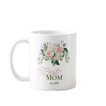 Melhor Mãe Cor de Água Rosa Rosa Floral