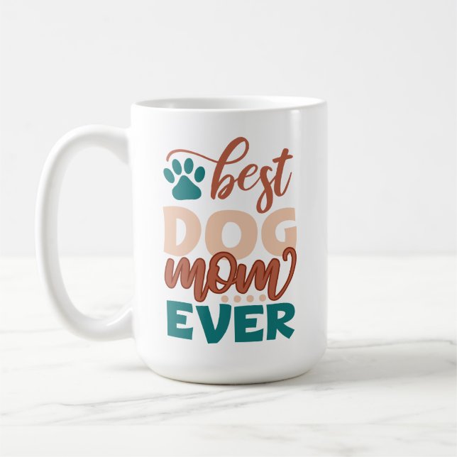 Caneca De Café Melhor Mãe De Cachorro (Esquerda)